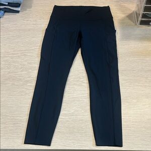 lululemon athletica Fast and Free High-rise Tight 25" Navy Blue Leggings size 6